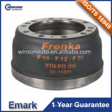 Tambour de frein de camion résistant 366865 1584129 pour des pièces de rechange de Volvo